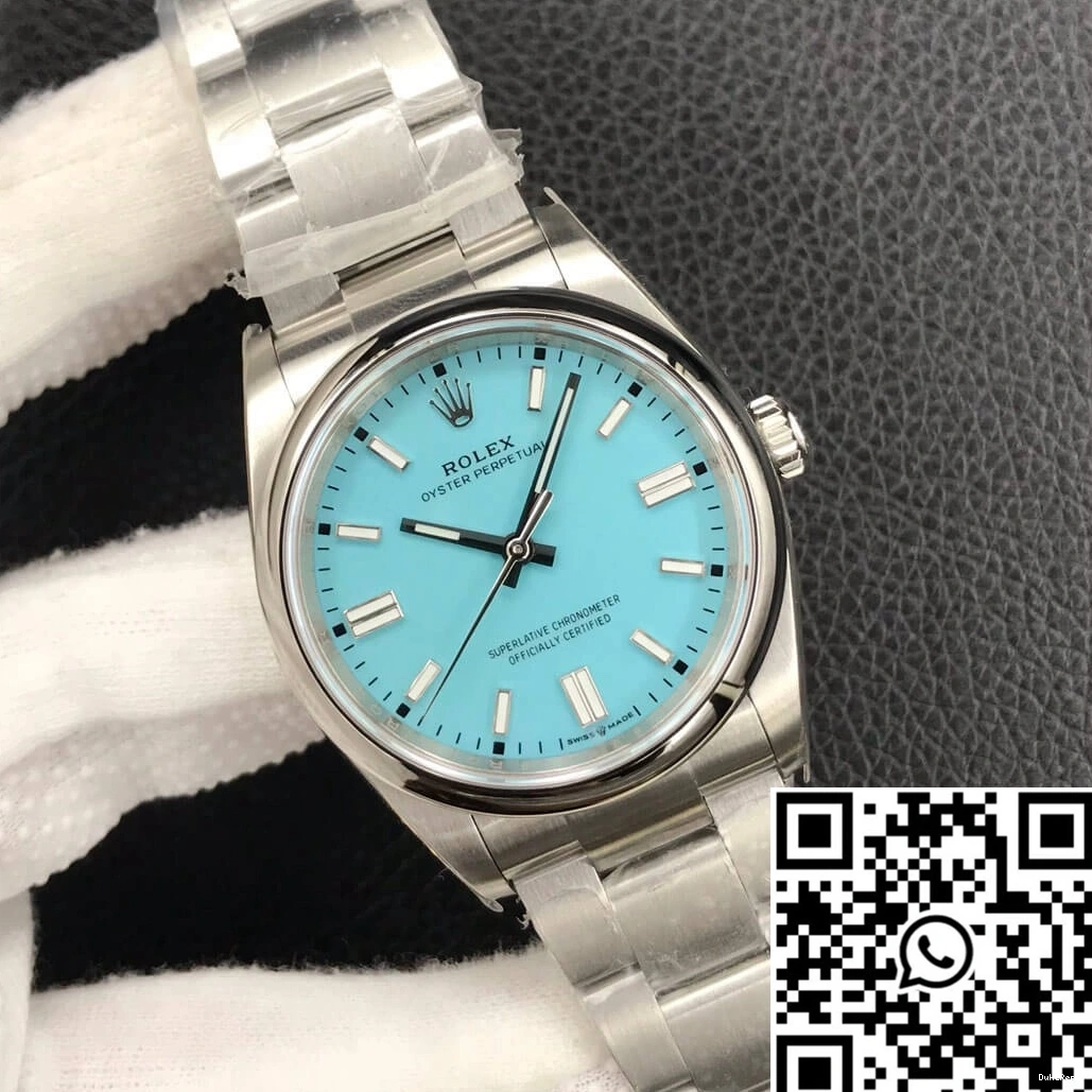 Oyster Rolex Factory M126000-0006 EW Perpetual Blue Dial Turquoise 36MM 0204